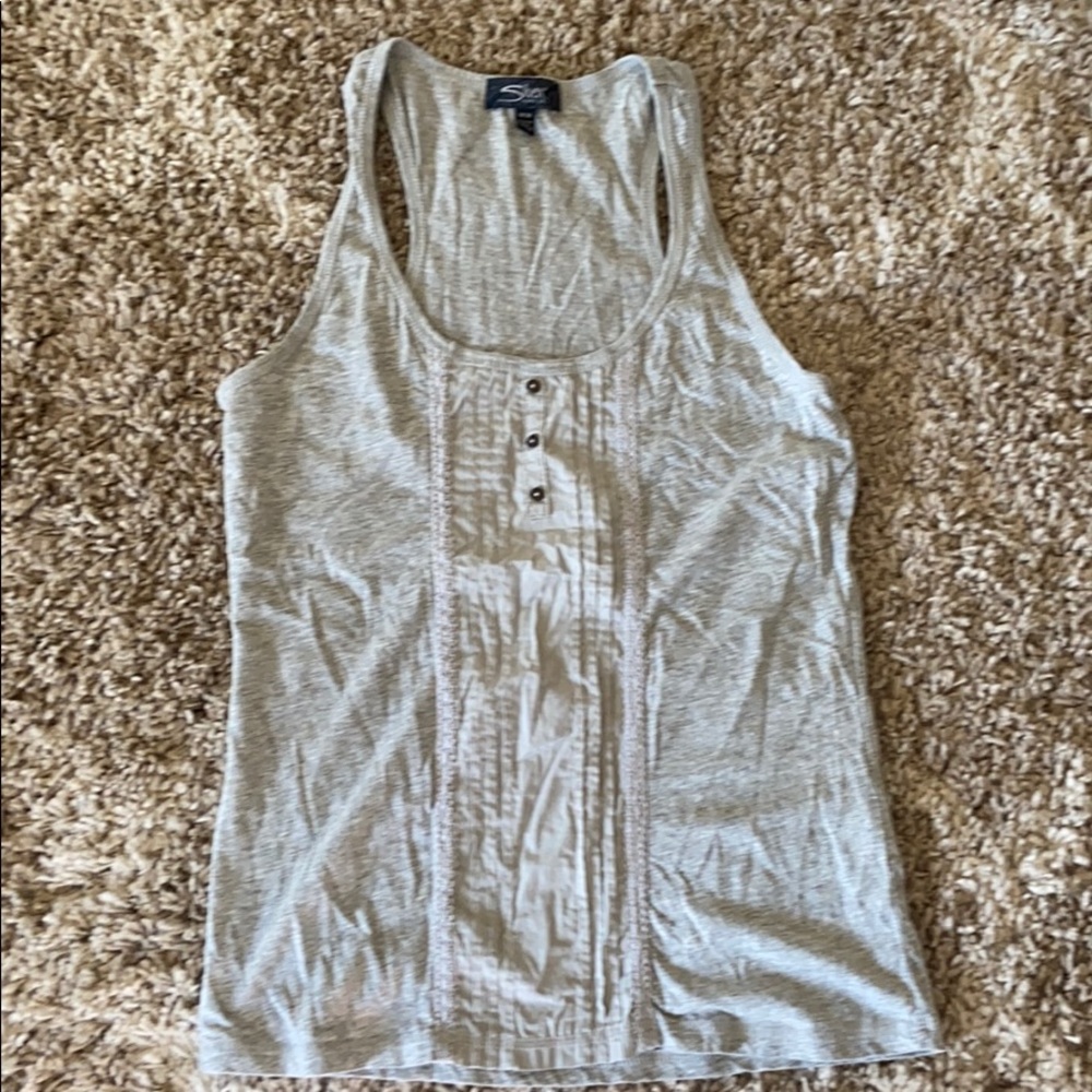 Silver tank top